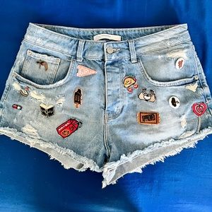 Zara denim shorts